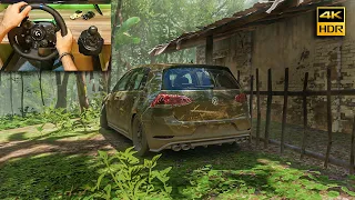 Rebuilding a Volkswagen Golf R 2021 - Forza Horizon 5 Gameplay | Logitech G923