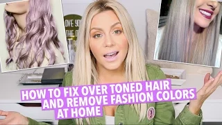 How To Fix Over Toned Hair At Home