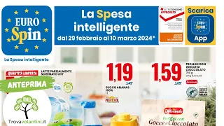 VOLANTINO EUROSPIN  dal 29 febbraio al 10 marzo 2024 #anteprima