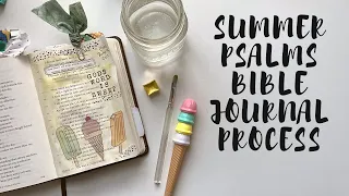 SUMMER PSALMS BIBLE JOURNAL PROCESS | Sunshine & Jesus Time | Creative Faith & Co.