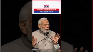 PM Modi Announces H1-B Visa Good News For Indians: Renewal Possible In US Now| #shorts