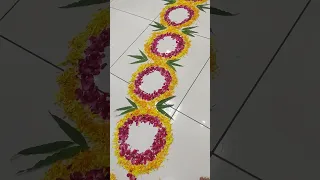 Bride Welcome Decoration Kanku Pagal, Welcoming Home, Ful kedi, Flower Path, Flower Decoration Ideas