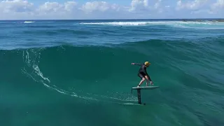 3-minute ride at Wategos | Foil Surfing