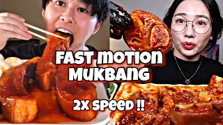 2x speed!!🔥Asmr satisfying Mukbang Compilations in fast motion | viral Eating Mukbang #food #mukbang