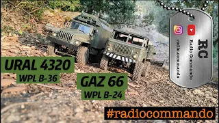 WPL B24 & B36 "The Convoy" highlights - RC URAL УРАЛ 4320 ГАЗ 66 Russian Military Trucks Convoy