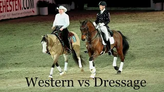 Western vs dressage horse