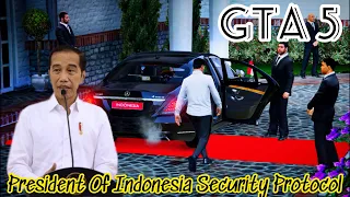 GTA 5 - PRESIDENT OF INDONESIA HIGH SECURITY PROTOCOL & VISIT PORT #Cinematic