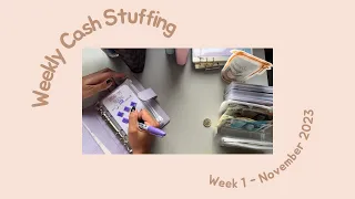 Cash Stuffing • Week 1 • November 2023