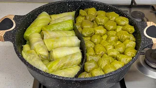 🔴ən İDEAL KƏFSİZ və SUSUZ dolmanın necə hazırlayıram?🙋🏻‍♀️DOLMA deyileee pambıqdı pambıq😋😋