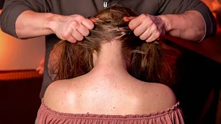 Extreme ASMR Massage - Scalp & Nape Scratching Tingles (No Talking)