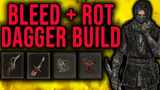 CRAZY DAMAGE! Bleed + Scarlet Rot Dagger Build - Elden Ring Best Builds