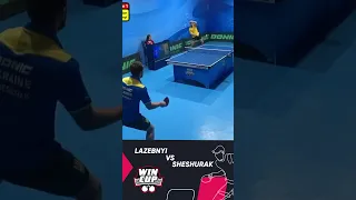 Liubomyr Sheshurak vs Ruslan Lazebnyi🤩#shorts  #tabletennis #настільнийтеніс