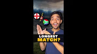 Longest CRICKET match history?🏏 #shorts #cricketcardio #informative
