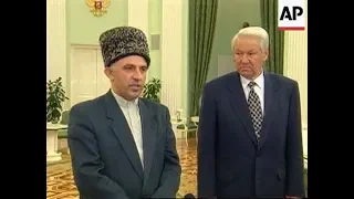 18 августа 1997 г. Переговоры в Кремле президентов ЧРИ Масхадова А. А и РФ Ельцина Б. Н.