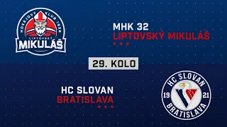 29.kolo MHK 32 Liptovský Mikuláš - HC Slovan Bratislava HIGHLIGHTS