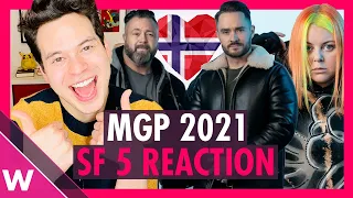 Melodi Grand Prix 2021 Semi-Final 5 (REACTION) | Norway