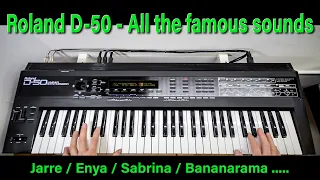 A Roland D-50 Sound Demo - All the famous sounds