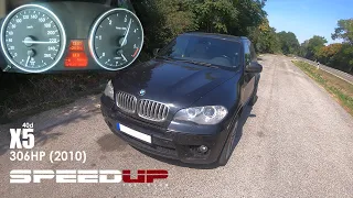 BMW X5 40D | 2010 | 306HP | 8AT | ACCELERATION & TOP SPEED TEST | 0-100 | 0-200 | 100-200 | DRAGY |