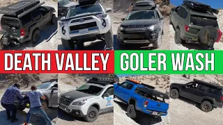 Death Valley/Goler Canyon: Passport, Outbacks, Tacoma, Disco Sport, Xterra, GX470 +more!