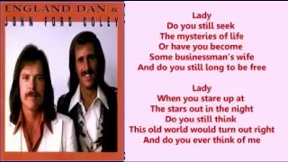 England Dan And John Ford Coley - Lady (+ lyrics 1976)