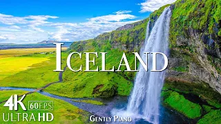 Iceland 4K Nature Relaxation Film - Calming Piano Music - Amazing Nature