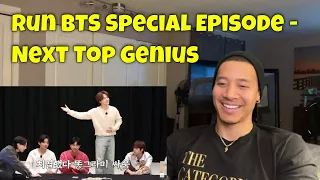 Run BTS Special Episode - Next Top Genius (Part 1) REACTION