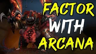 FACTOR with His First PUDGE ARCANA SET - INSANE HOOK | Genius Pudge