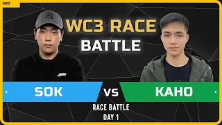 WC3 - [HU] Sok vs Kaho [NE] - Day 1 - WC3 Race Battle