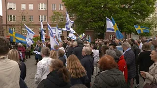 Pro-Israel demonstrators gather in Malmo as country's Eurovision entry takes to stage | AFP
