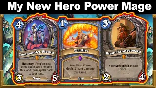 My NEW Hero Power Mage Is More Powerful Than EVER At Voyage to the Sunken City | Hearthstone