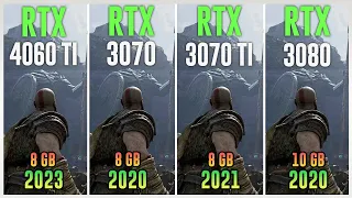 RTX 4060 TI vs RTX 3070 vs RTX 3070 TI vs RTX 3080 - Test in 12 Games