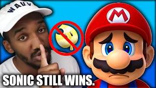 Mario fans.. just take the L😂 (Mario vs Sonic Part 2)