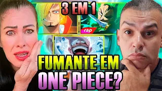 REACT Rap do Sanji, Rap do Zoro E Gear 5 (Luffy) ( 7 MINUTOZ E BASARA )