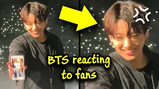 BTS reacting to fans 💜😆