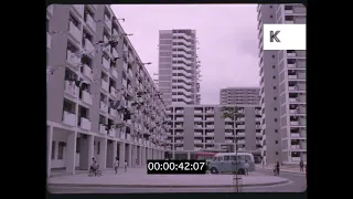 1960s Hong Kong, Apartment Buildings, 35mm