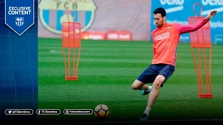 Training skills: Sergio Busquets