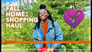 FALL DECOR SHOP WITH ME HAUL 2020 | TJ MAXX | HOME GOODS | MARSHALLS | TRADER JOES