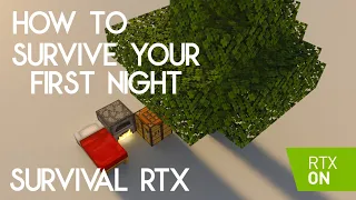 MINECRAFT RTX HAS LAUNCHED!!! HOW TO SURVIVE YOUR FIRST NIGHT IN RTX!!! RTX SURVIVAL | Ep 1