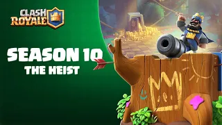 SEASON 10 OUT NOW - The Heist - Lots of Gold, a New Card and a Magic Archer emote! 👑🌳 (Clash Royale)