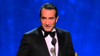 Jean Dujardin Wins Best Actor: 2012 Oscars