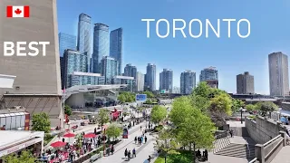 Toronto Canada Downtown - Weekend Life at CN Tower and Rogers Centre 4K🇨🇦 | Best Toronto