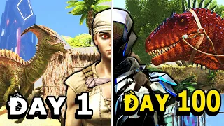 I Survived 100 Days Hardcore on The Island After a 7 Year Break from Ark