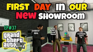 MICHAEL AND JIMMY FIRST DAY IN NEW SHOWROOM | GTA 5 | REAL LIFE MODS | EP#37