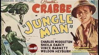 Buster Crabbe | Jungle Man (1941) | Full Movie | Buster Crabbe, Charles Middleton, Sheila Darcy