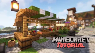 How to make a Market Stall - Tutorial | Minecraft
