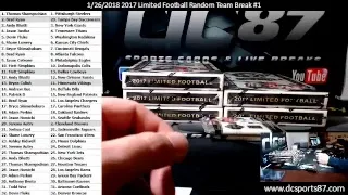 1/21/26/2018 2017 Limited Football Full Case Random Team Break #1