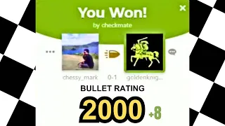 Reaching 2000 in Bullet on Chess.com