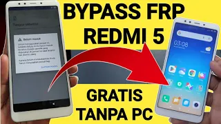 How to bypass FRP Redmi 5 Rosy for free without a PC