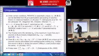 ECE 804 - Dr Nikos Sidiropoulos - Tensor Decomposition Theory and Algorithms in the Era of Big Data