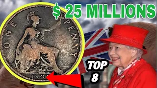 You Won't Believe These Top 8 Most Valuable UK One Penny That Could Make You Rich!